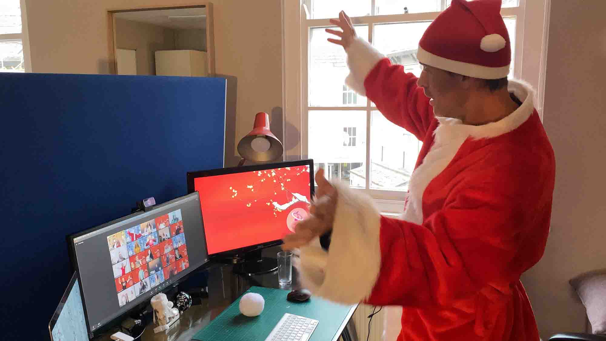 online festive team building activity remote teams